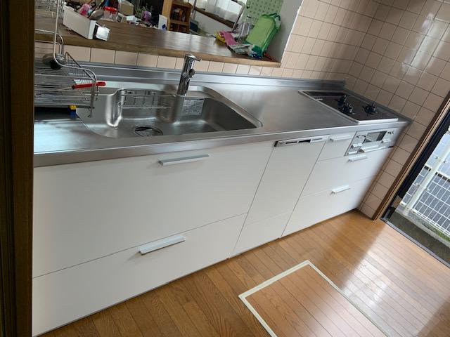 岡山県倉敷市のキッチンリフォーム　～食洗器をプラス～